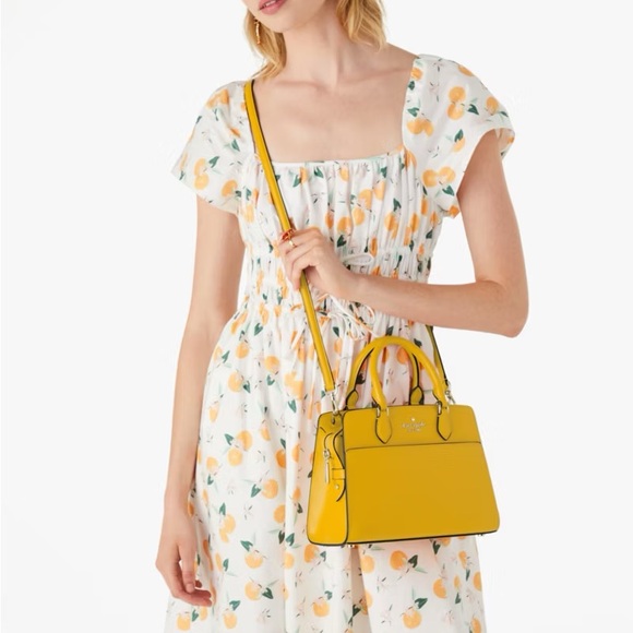 ♠️kate spade Madison Saffiano Small Satchel, Daffodil NWT - Picture 2 of 13